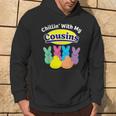 Chillin With My Cousins Colorful Bunnies Easter Girls Boys Hoodie Lifestyle