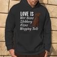 Chocolate Labrador Retriever Dog Love Lab Dogs Saying Hoodie Lifestyle