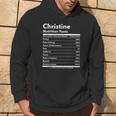 Christine Nutrition Facts Personalized Name Christine Hoodie Lifestyle