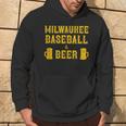 Classic Milwaukee Baseball & Beer Fan Retro Vintage Hoodie Lifestyle