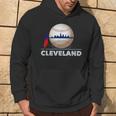 Cleveland Hometown Indian Tribe Ball With Skyline Hoodie Lifestyle