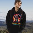 Cleveland Ohio Total Solar Eclipse 2024Rex Dinosaur Hoodie Lifestyle