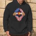 Colorado Roots Inside State Flag American Proud Hoodie Lifestyle
