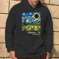 Countryside Total Solar Eclipse Cleburne Texas Hoodie Lifestyle