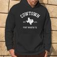 Cowtown Fort Worth Tx Athletic Est Established 1874 Hoodie Lifestyle