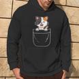 Cute Calico Cat Kitten In Pocket Hoodie Lifestyle