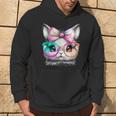 Cute Rabbit With Glasses Tie-Dye Easter Day Bunny Hoodie Lifestyle