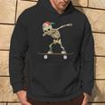 Dabbing Skeleton Skater Black Hoodie Lebensstil