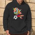 Dabbing Unicorn Venezuela Football Venezuelan Flag Soccer Hoodie Lifestyle