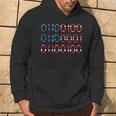 Dad In Binary Code Father's Day Usa Flag 4Th Of July Hoodie Lifestyle