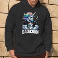 Dadacorn Unicorn Dad And Son Daughter Papa Father's Day Hoodie Lifestyle