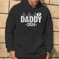 Daddy To Be New Dad First Time Daddy Heartbeat Daddy 2024 Hoodie Lifestyle