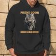 Damen Maine Coon Papa Katzenliebhaber Maine Coon Dad Mit-Ausschnitt Kapuzenpullover Lebensstil