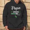 Damen Papa Loading 2024 Werdender Papa Baby Geburt Daddy To Be Mit-Ausschnitt Kapuzenpullover Lebensstil