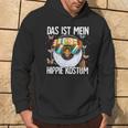 Das Ist Mein Hippie Costume 60S 70S Costume Black Hoodie Lebensstil