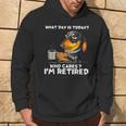 What Day Is Today Who Cares I'm Retired Dachshund Hoodie Lifestyle