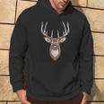 Dear Head Antlers Wilderness Club Hunting Graphic Hoodie Lifestyle