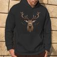 Deer Antlers Hunter Hiking Deer Motif Deer Kapuzenpullover Lebensstil