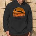 Desert Sunrise Ah-64 Apache Attack Helicopter Vintage Hoodie Lifestyle