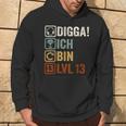 Digga Ich Bin 13 Jahre 13Th Birthday Boy Gamer Hoodie Lebensstil