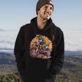 Dinosaur On Dirt Bike T-Rex Motorcycle Riding Hoodie Lifestyle