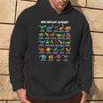 Dinosaur Types Alphabet A-Z Dino Abc T-Rex Dinosaur Black Hoodie Lebensstil