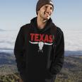 Distressed Texas Angry Longhorn Bull Hoodie Lifestyle