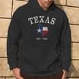 Distressed Texas State Flag Map Hoodie Lifestyle