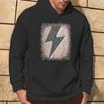 Distressed Thunder Leopard Cheetah Print Lightning Bolt Hoodie Lifestyle