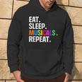 Divertido Eat Sleep Musicals Repeat Sudadera Estilo de vida