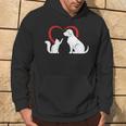 Dog Puppy And Baby Cat Heart Animal Dog & Cat Hoodie Lifestyle