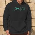 Dogs Heartbeat Bull Terrier Dog Animal Rescue Lifeline Hoodie Lifestyle