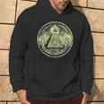 A Dollar Note Allseeing Eye Pyramid Illuminati Hoodie Lebensstil