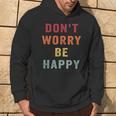 Don't Worry We Be Happy Retro Vintage Style 70S Motivational Hoodie Lifestyle