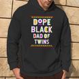 Dope Black Dad Of Twins African American Black History Month Hoodie Lifestyle