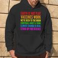 Earth Not Flat Climate Change Real Vaccine Work Hoodie Lifestyle