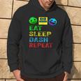 Eat Sleep Dash Repeat Video Game Geometry Video Gamer Hoodie Lifestyle