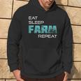 Eat Sleep Farm Repeat For Farmers And Tractors Hoodie Lifestyle