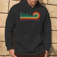 Evergreen Vintage Stripes Anderson Island Washington Hoodie Lifestyle