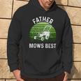 Father Mows Best Lawn Mowing Retro Fathers Day Hoodie Lifestyle
