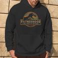 Fatherhood Is A Walk In The Park — Dino Father's Day Hoodie Lifestyle