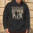 Father's Day Keine Haare Um Ein Super Papa Zu Sein Kapuzenpullover Lebensstil