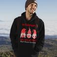 In February We Wear Red Three Gnomes Heart Disease Awareness Hoodie Lifestyle