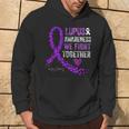 We Fight Together Lupus Awareness Purple Ribbon Hoodie Lifestyle