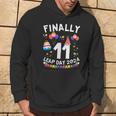 Finally 11 Leap Day 2024 44Th Leap Year Birthday Party Hoodie Lifestyle