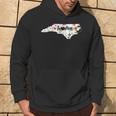 Floral North Carolina Home Hoodie Lifestyle