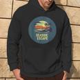 Flucht Am Meer Mit Palmen Und Sonnenuntergang Für Sommerfans Hoodie Lebensstil