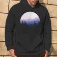 Forest Scene Mountain Silhouette Hoodie Lifestyle