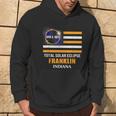 Franklin Indiana Solar Eclipse 2024 Us Flag Hoodie Lifestyle