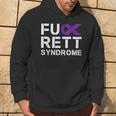 Fuck Rett Syndrome Awareness Purple Ribbon Warrior Fighter Hoodie Lifestyle